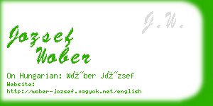 jozsef wober business card